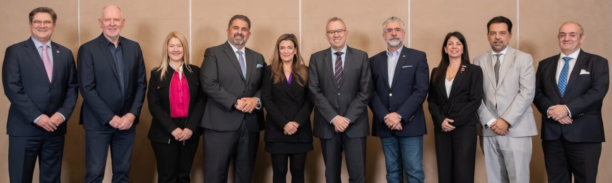 The 2025 Lloyd's List Greek Shipping Awards Panel of Judges. (from left to right, George Xiradakis, Nigel Lowry, Capt Eleni Papadopoulou, Dimitris Koukas, Elpi Petraki, Panos Kourkountis, Dr Nikolaos Liapis, Dorothea Ioannou, George Alexandratos, Haralambos Fafalios).